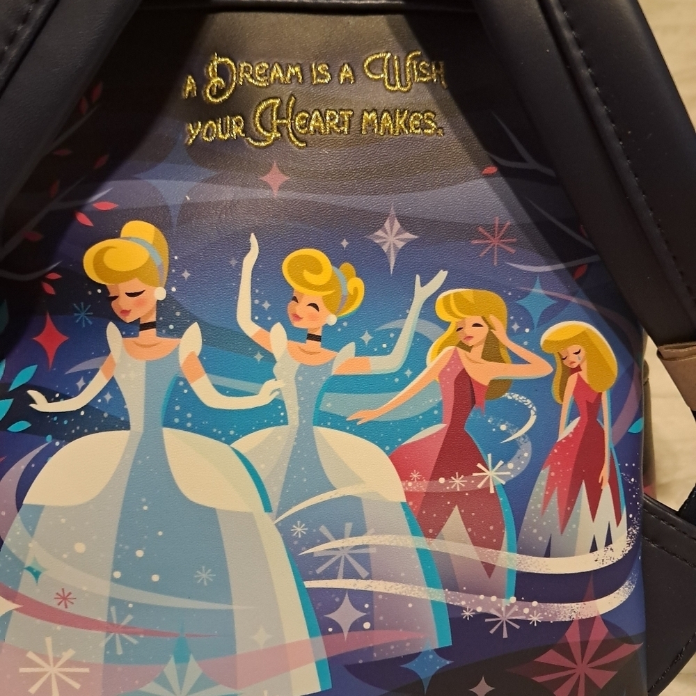 NWT Loungefly Disney Cinderella Castle Series Mini Backpack - Picture 5 of 8